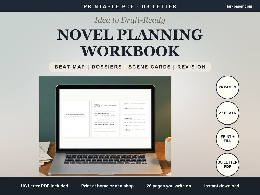 Cover image for Plan Your Novel Start to Finish: Beat Map, Character Dossiers & Scene Cards